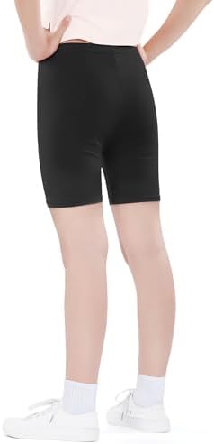 Witwot 3 Pack Girls Cycling Shorts Cotton Short For Teens Kids Dance Bike 5-14 Years