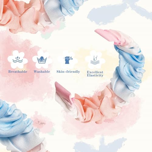 Wizvv Pack Of 2 Children's Scrunchie Bracelets Compatible With Xplora X6 Comfortable Breathable Elastic Replacement Wristbands For Xplora X6 Play For Girls And Boys