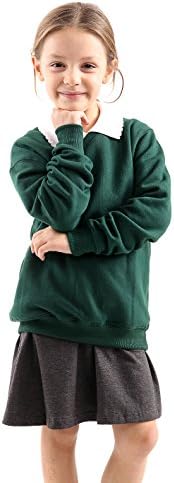 WOOD QUAIL Boys Girls Kids Round/V- Neck Jumpers Button Cardigans Fleece Sweater Long Sleeve TOP Sweat Shirt School Uniform Ages 5-13