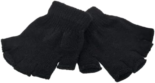 WS Accessories 1 Pair Of Kids Unisex Fingerless Gloves