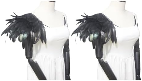 WYLZLKX Epaulet Shoulder Pads Feather Epaulet Shoulder Jewelry Shoulder Board for Drama Play Costume Elegant Wing