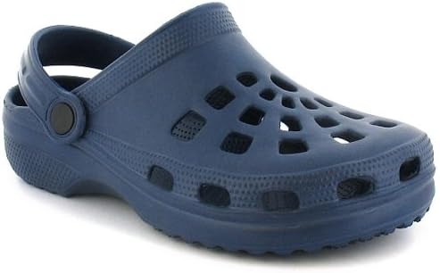Wynsors Pop Blue Boys Sandals & Sliders - Boys Clogs Made from Moulded EVA with Moveable Back Strap. Stylish & Comfortable Kids Clogs for Casual Wear