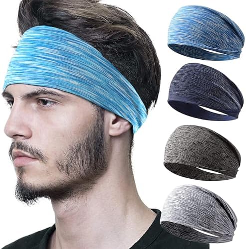 Wyy 6pcs Sports Headband Women Headband Man Headband Hair Band For Teenagers Women Man Non Slip Wicking Stretchy Head Band For Sports Yoga Dancing Running Cycling (gray)
