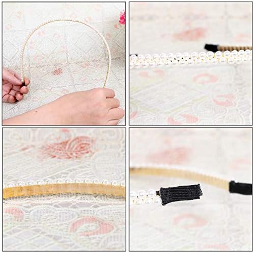 Xiang Ru Pearl Headbands For Women - 1pc Elegant Bling Hair Hoop Hairband Accessories For Womens Girls Wedding Birthday Valentines Day