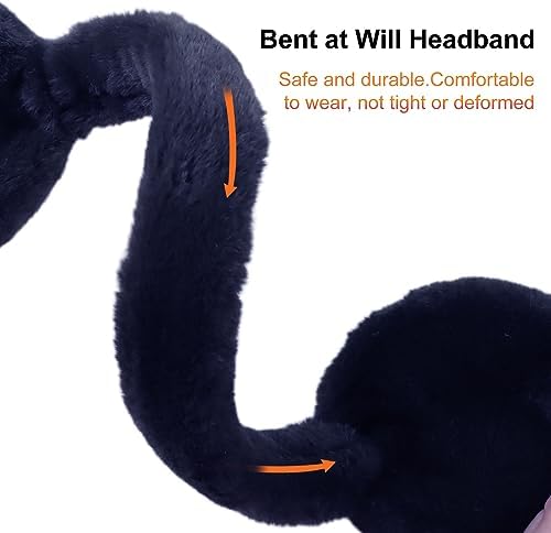 XIAOHAWANG Fluffy Ear Muff For Women Plush Foldable Earmuffs Kids Winter Earmuffs Girls Boys Cold Weather Ear Warmer