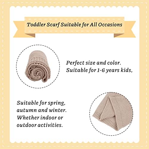 XIAOHAWANG Knitted Baby Boys Girls Scarf Warm Autumn Winter Toddler Scarves Cotton Kids Neck Warmer