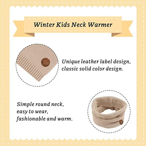 XIAOHAWANG Knitted Baby Boys Girls Scarf Warm Autumn Winter Toddler Scarves Cotton Kids Neck Warmer
