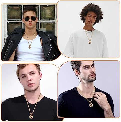 Xinjieda Football Pendant Boys Gift Necklace - Stainless Steel - Soccer Team Gift