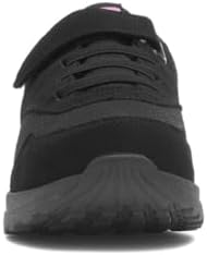XL Kids Black Easy Fasten Trainer