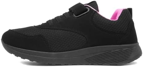 XL Kids Black Easy Fasten Trainer