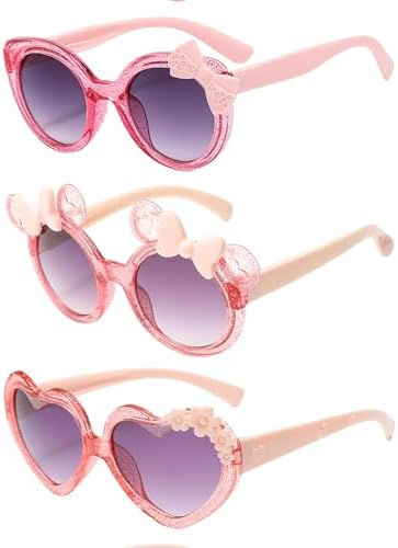 XLTXWD Kids Sunglasses Girls Girls Sunglasses Kids Cute Sunflower Glasses Protection Flexible Frame for Boys Outdoor Sports