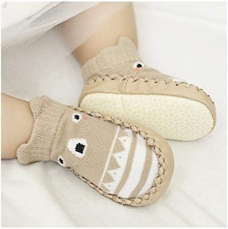 XM-Amigo 4 Paires De Chaussons Chaussettes Semelle Souple Antidérapants Pour Bébé - 0-24 Mois