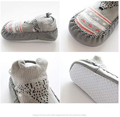 XM-Amigo 4 Paires De Chaussons Chaussettes Semelle Souple Antidérapants Pour Bébé - 0-24 Mois