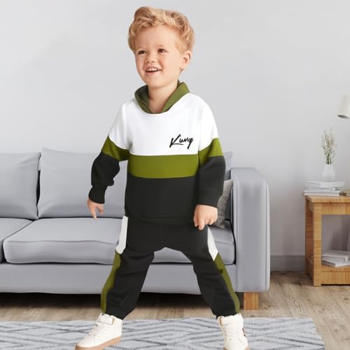 Xumplo Boys Outfits Toddler Boy 2 Piece Hoodie Trousers Clothing Sets Kids Long Sleeve Clothes Set Tracksuits