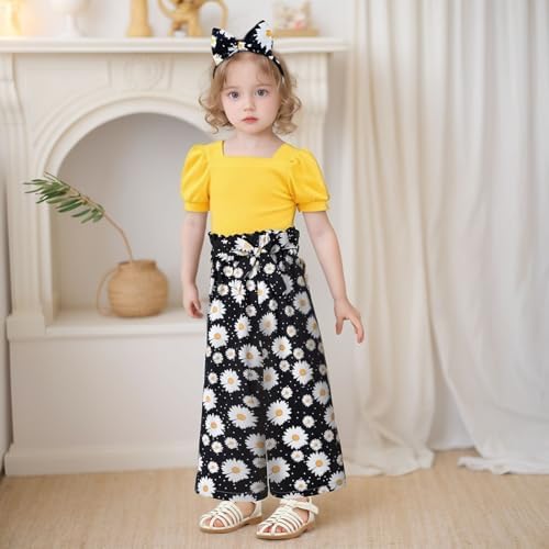 Xumplo Girls Clothes Set Kids Summer Outfit Sleeveless Tie Knot Tank Top And Shorts Clothing Sets 5-14Y
