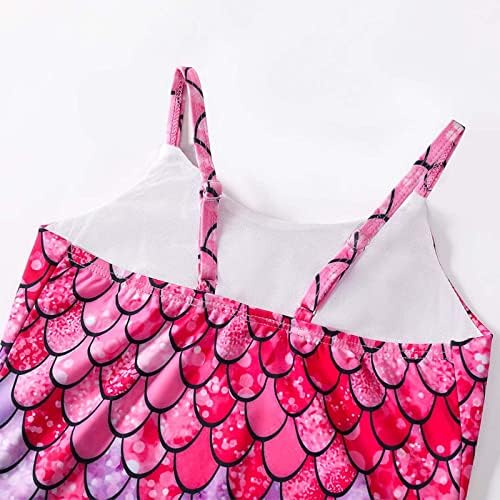 Xumplo Girls Swimming Costume One Piece Swimsuit Kids Bathing Suit Mermaid Swimwear Age 2-12 Years