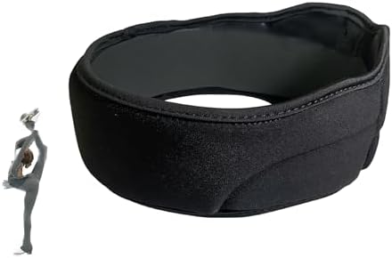 YamerSK8 Padded Headband for Figure Skating Black (Large)