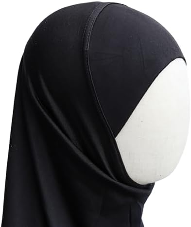 Yaqeen Girls Instant Headscarf Hijab Plain Al Amira Readymade Pull On Scarf Ideal For Any Occassion School/nursery