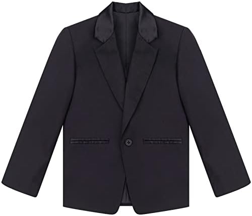 YiZYiF Kids Boy's Lapel Formal Blazer Suit Jacket Birthday Wedding Dinner Prom Party Dress Coat