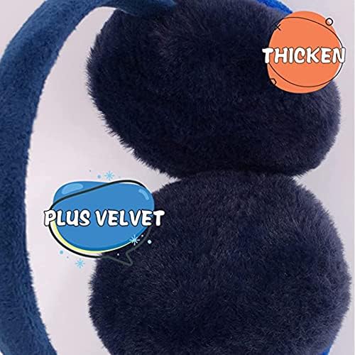 YJZQ Kids Earmuffs Football Pattern Ear Warmers Winter Warm Soccer Design Earmuffs Plush Cartoon Children's Earmuffs Fluffy Faux Fur Ear Warmers Protection Xmas Birthday Gifts