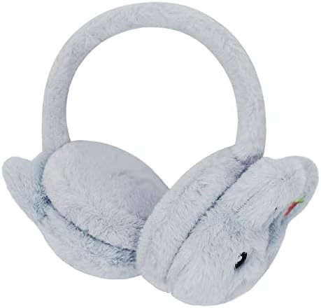 YJZQ Kids' Girls' Lovely Plush Earmuff Thermal Ear Cover With Glittering Rabbit Ears Soft Velvet Ear Muff Warmer Wrap Winter For Children
