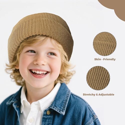 YMYDYFC Baby Beanie Hat Winter Hats Toddler Warm Caps Beanie Winter Cap Kids Winter Hats Boy Girl Newborn Unisex Ski Hat Knit For Outdoor Sports Aged 1-6 Years Infant Children