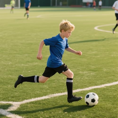 YMYDYFC Kids Football Socks Toddler Soccer Socks Boys Sports Socks Youth Knee High Socks Athletic Sock Girls Junior Running Training Rugby Hockey 4-12Years