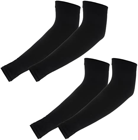 Yolev 2 Pairs Arm Sleeves for Kids UV Sun Protection Sleeves Compression Sleeves for Boys Girls