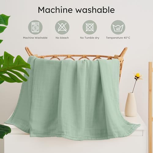 Yoofoss Large Muslin Cloths For Baby 120 X 120 Cm - 4-Pack Baby Swaddle Blanket Baby Blankets For Newborn Boys Girls