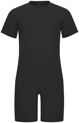 YOOJIA Kids Girls Boys Special Needs Adaptive Clothing Anti-Strip Romper Solid Color One-Piece Jumpsuit Onesies Bodysuit