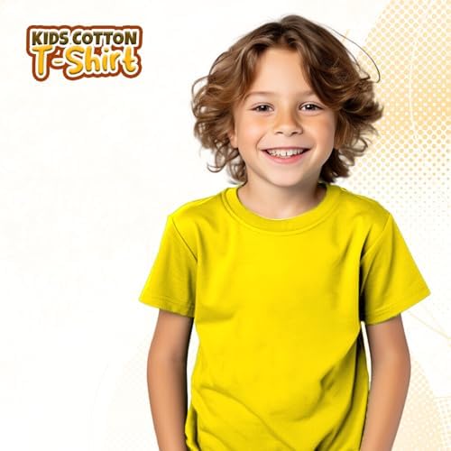 Youngly Value Weight Unisex Kids Original 100% Cotton T-Shirt