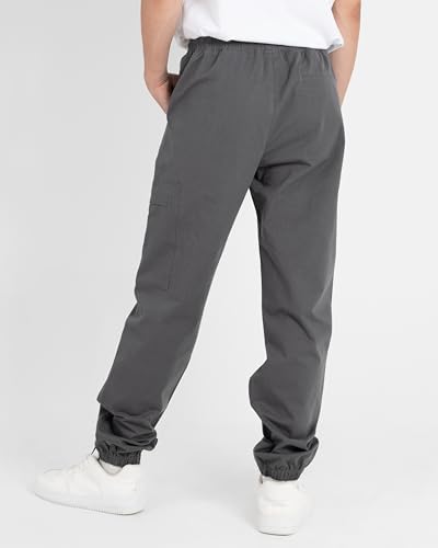 YoungSoul Boys Cargo Trousers Elasticated Waist Kids School Joggers Pants With Multi Pockets