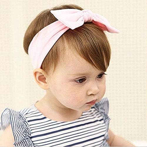 Yueshop MultiWare 3pcs Baby Headband Cotton Elastic Newborn Print Floral Hair Band Bow-knot
