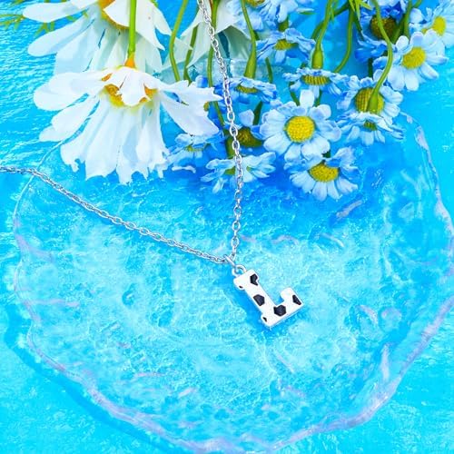 ZCHXD Football Necklace For Girls Boys Women Men Initial Letter Necklace With Black & White Pendant For Football Players Lovers Reminder Gifts For Friends Brother Coach On Christmas Birthday