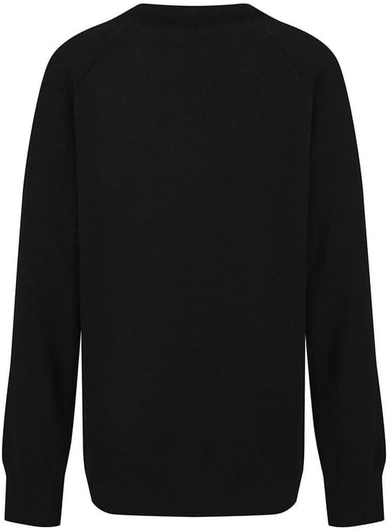 ZECO Unisex Kids Cotton Mix Knitted V Neck School Jumper (Kids: 3-13+ Years Adults: XS To 3XL)