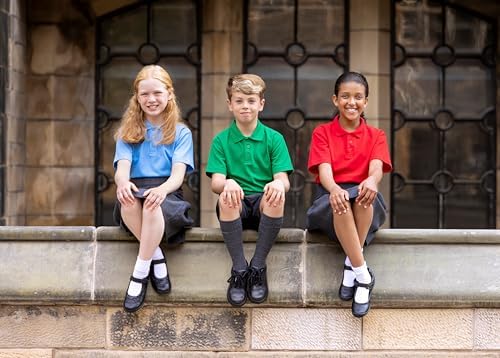 ZECO Unisex Kids Short Sleeve School Polo Shirt For Boys & Girls (3-16+ Years)