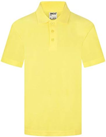 ZECO Unisex Kids Short Sleeve School Polo Shirt for Boys & Girls (3-16+ Years)
