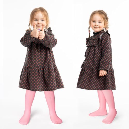 ZERULETS Baby Girls Boys Tights Girls Cotton Leggings Kids Thick Warm Pantyhonse Newborn Stockings 3 Pack For 0-24 Months