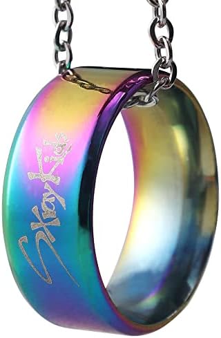 ZHENGGE 3 Pack Kpop Stray Kids Merch Ring With Necklace Stray Kids Stainless Steel Jewelry For Gifts