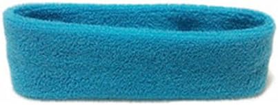 ZHOUBA Unisex Sports Yoga Sweatband Headband Fashion Gym Stretch Head Band Hair Band - Light Blue