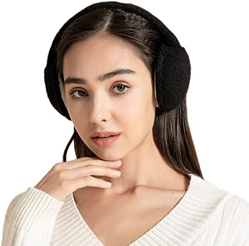 ZLYC Womens Winter Earmuffs Adjustable Knitted Ear Warmers