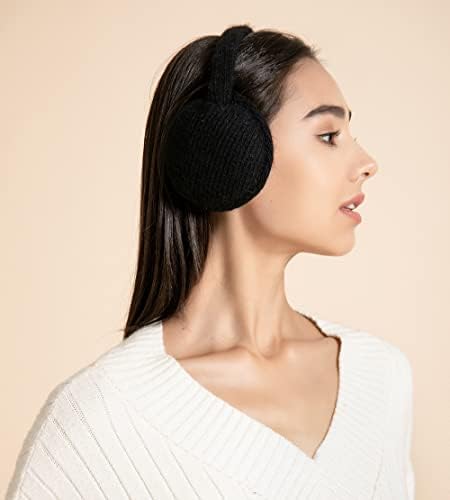 ZLYC Womens Winter Earmuffs Adjustable Knitted Ear Warmers