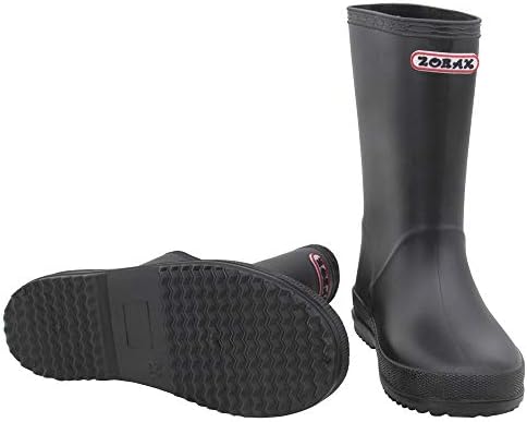 Zorax Girls Boys Waterproof Non-Slip Kids Motorbike Rain Boots Child Shoes Wellies Unisex Children Wellington Boots