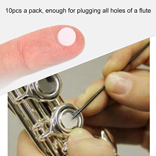 10 Pieces Silicone Flute Plug Universal Flute Silicone Soft Rubber Open Hole Plugs Flutes Soft Flute Key Cover Repair Parts Accessories For Flute