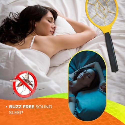 2 Pack Zapper Electric Zapper - Indoor Outdoor Zapping Racket For Control - Safe To Touch With 3-Layer Safety Mesh