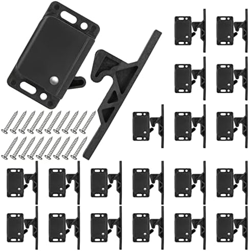 20 Pack Cabinet Door Latch RV Drawer Latch 10 LBS Pull Force RV Drawer Latches and Catches Push to Close Grabber Catches for RV Camper Trailer Motor Home Kitchen Motorhomes Boats