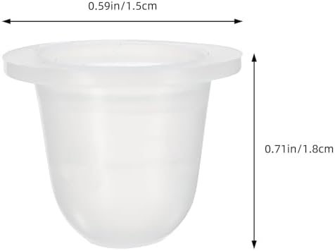 200PCS 200Pcs Large Silicone U Shaped Tattoo Ink Cups For Pigment Storage Reusable Or Disposable Ink Holders For Professional Tattoo Artists Transparent Design For Precise Visibility