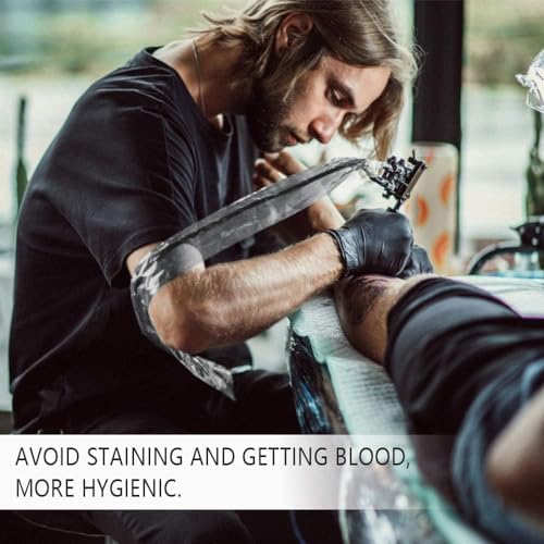 200Pcs Tattoo Machine Covers (2 Inch X 24 Inch) Tattoo Clip Cord Cover Disposable Tattoo Pen Covers Tattoo Machine Sleeves Bags Pen Type Covers Bag Tattoo Grip Sleeve (Large Black)