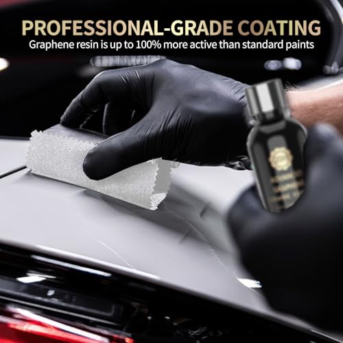 20H Advanced Graphene Ceramic Coating For Cars Ceramic Car Auto Detailing Kit (70ml) 10+ Years Of Long Lasting Protection Ultra High Gloss Apply After Car Wash & Paint Correction