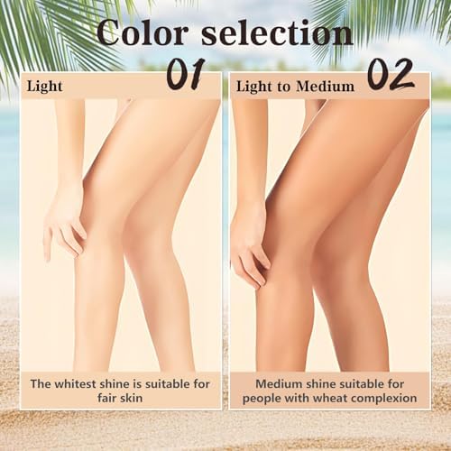 2pcs Body Coverage Perfector Waterproof Leg Makeup Tattoo Cover Up Cream All Over Complexion Perfect With Large Bevel Brush 48H Long Lasting Wear(Light And Neutral Colors)